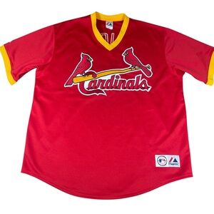 Majestic Authentic St. Louis Cardinals Albert Pujols #5 Jersey Sz XXL 2XL Red